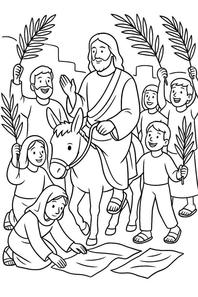 jesus entrando jerusalem