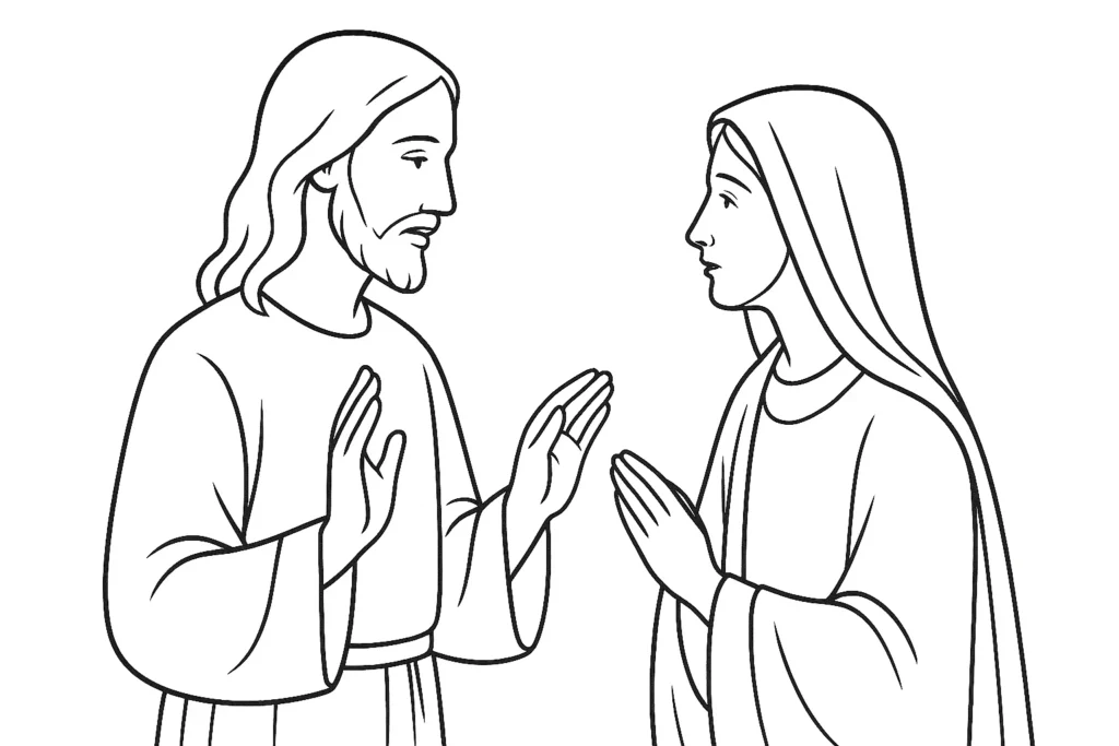 jesus y virgen maria